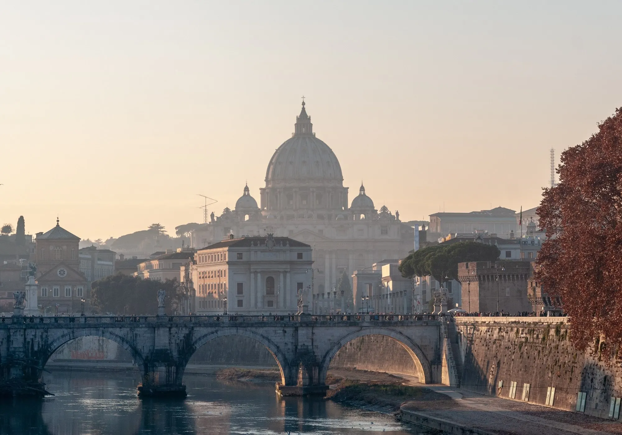 Skyline di Roma vista dal Vaticano